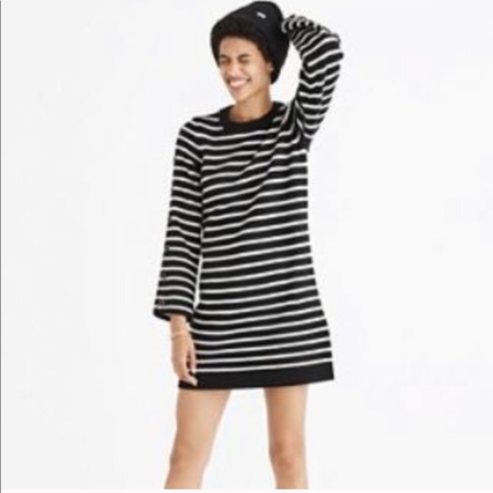 Madewell Striped Wool Sweaterdress NWT Size S